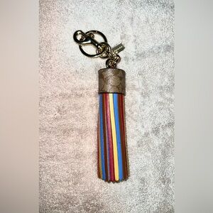 Coach Multicolor Tassel Key Holder